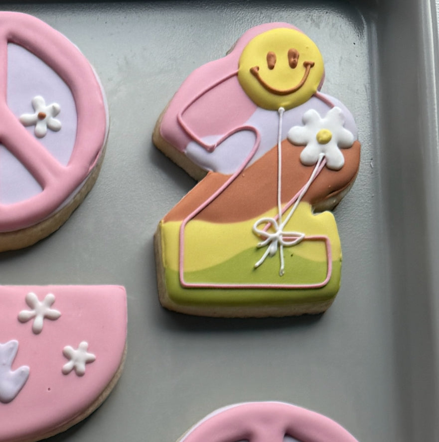 2 with Balloons Cookie Cutter